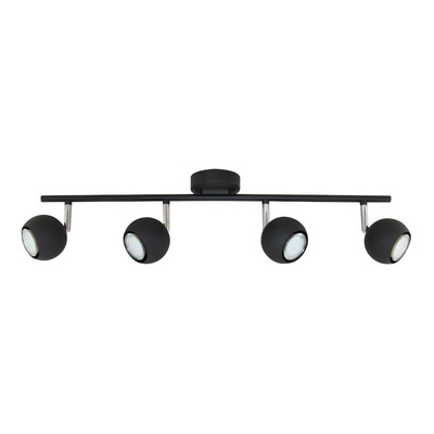 Aplique Venus 1 Luz Negro Moderno Deco Apto Led Movil Gu10