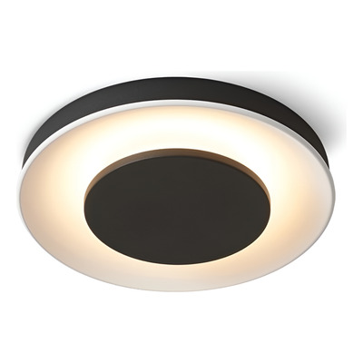 Plafon Flam-m Led Ø46cm 36w Negro Aluminio