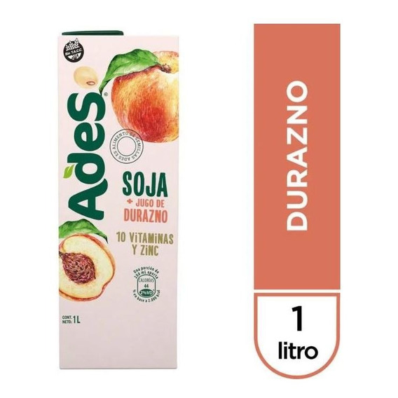 Jugo Ades Durazno 1lt