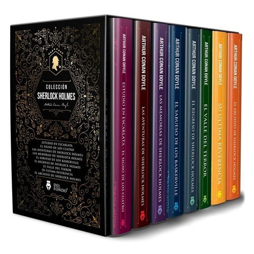 SHERLOCK HOLMES COLECCIÓN COMPLETA - 8 VOLS, de CONAN DOYLE, SIR ARTHUR. Editorial Del Fondo, tapa blanda en español, 2019