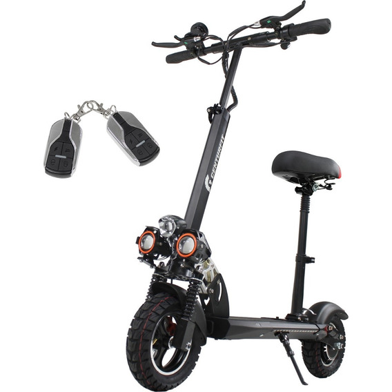 Scooter Electrico Con Asiento Usb Luz Led Alarma 48 Km/h