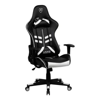 Silla De Escritorio Lotus Gamer Ergonómica Color Negro/blanco