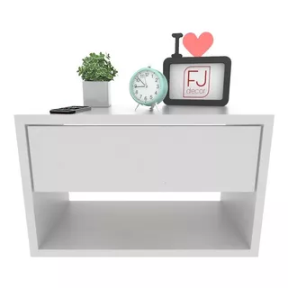 Mesa De Cabeceira 40cm Mdf Com Gaveta Telescópica