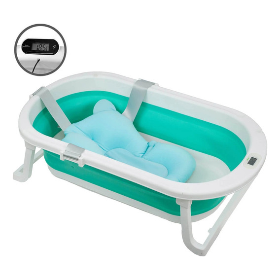 Bañera Plegable Avanti Delfin Con Reductor Y Termóm. 25 Lts