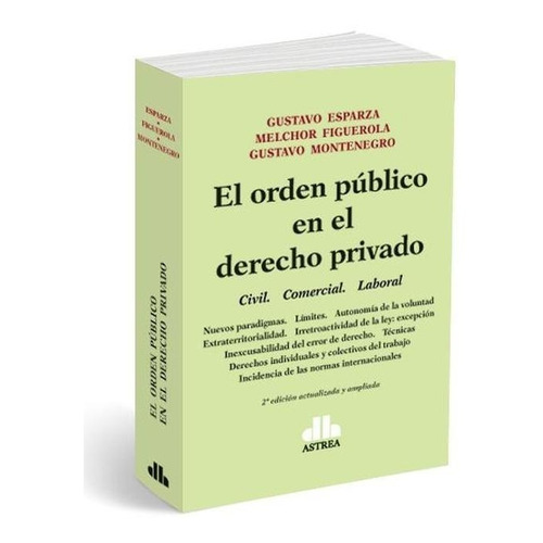 El Orden Público En El Derecho Privado Civil. Comer. Laboral