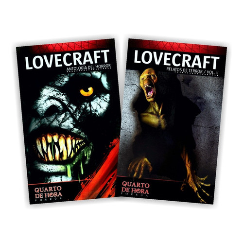 Pack Lovecraft Antología Relatos De Horror 2 Libros - Porrúa