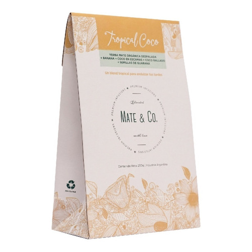 Repuesto Blend Mate & Co. Sabor Tropical Coco Con Banana