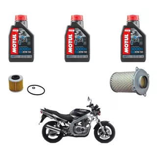 Kit Troca Oleo Com Filtro De Oleo E De Ar Suzuki Gs 500