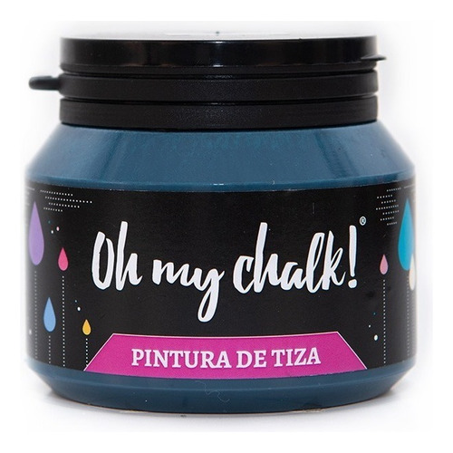 Oh My Chalk! Pintura De Tiza - Tizada 210 Cc. Colores Color Artic blue