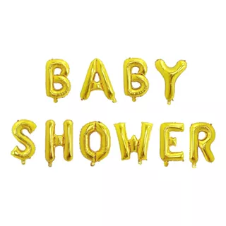 Globo Baby Shower Letrero Dorado Fiesta Decoración 1 Pieza