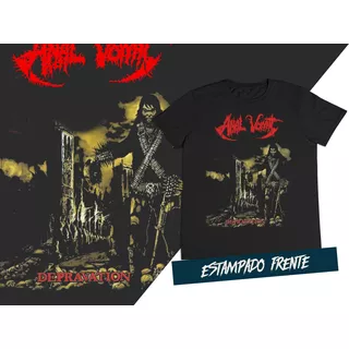 Camiseta Black Death Thrash Metal Anal Vomit 