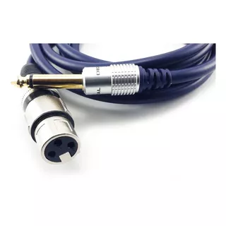 Cable  Plug Ts De 1/4 6,3 Mm A Xlr Canon  Hembra