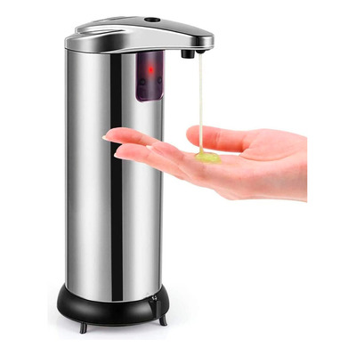 Dispenser Jabon Liquido Automatico Baño Acero Inox Premium