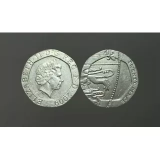 Moneda 20 Peniques De Plata Royal Shield Piedfort 2009