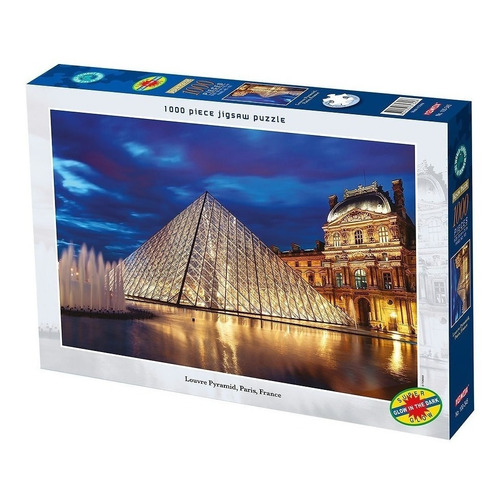 Puzzle Jigsaw Tomax Piramide Del Louvre Iluminado 1000 Pieza