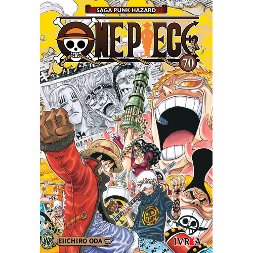 ONE PIECE 70, de Eiichiro Oda. Serie One Piece Editorial Ivrea, tapa blanda en español, 2023