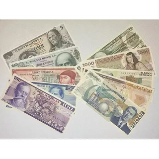 Lote Serie 10 Billetes 5 A 10,000 Fam A Nuevo Sin Circular !