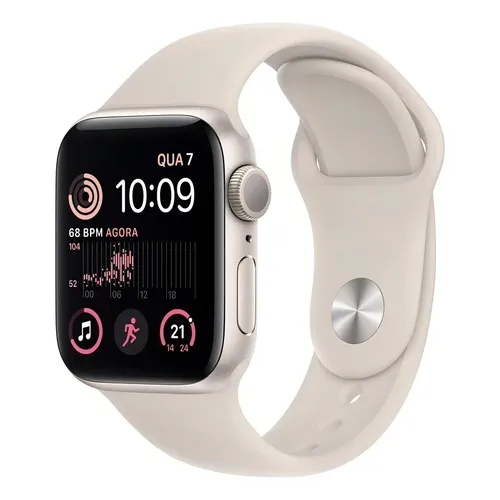 イヤホン ApplewatchSE 40mn Apple watch se Gps 40 mm Estelar De Alumínio | Frete grátis