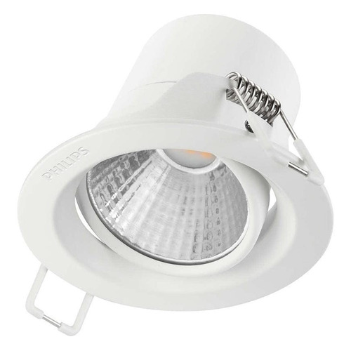 Spot De Embutir Philips Pomeron 7w Luz Neutra 915005445201 Color Blanco