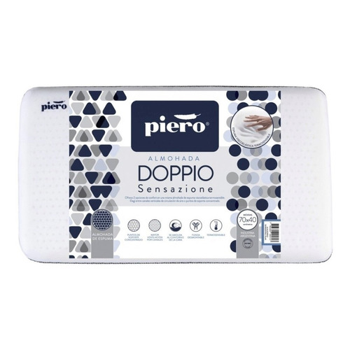 Almohada inteligente Piero Doppio Sensazione tradicional 70cm