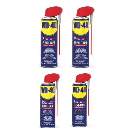 Wd-40® -lubricante Multiuso En Aerosol Flexitapa - 220g X 4