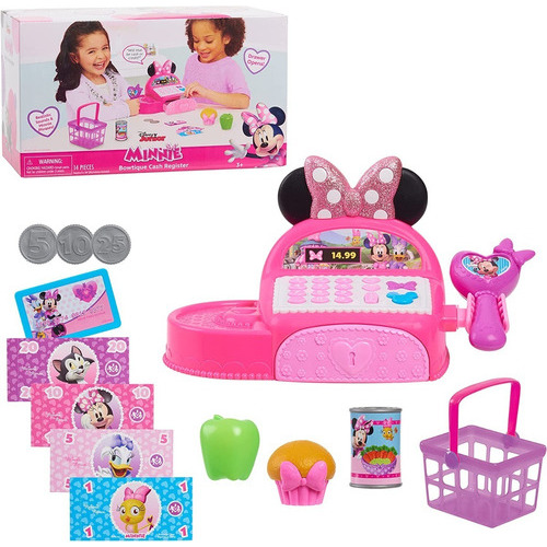 Disney Junior Minnie Mouse Bowtique - Caja Registradora Color Rosa chicle