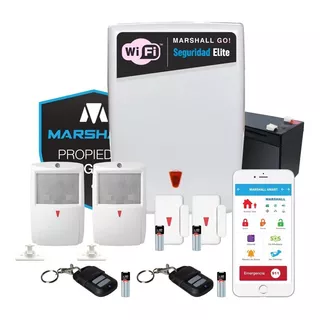 Kit Alarma Inalámbrica Casa Marshall Go Wifi Departamento