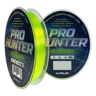 Linha Monof. Maruri Pro Hunter 0,23mm 12lb 200m Verde Neon