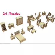 Set De Muebles Para Muñecas - 29 Piezas Ideal Lol O Pinypon