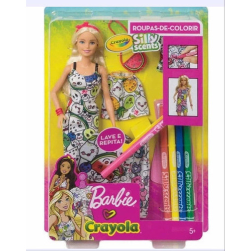 Barbie Crayola Colorea Tu Estilo Silly Scents 11k