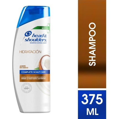  Shampoo Head&shoulders Control Caspa Hidratación Coco 375 Ml