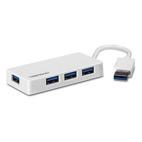 Hub USB 3.0 de 4 puertos Trendnet Tu3-H4e, 5 Gbps sin fuente