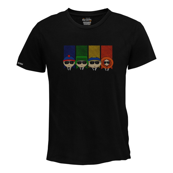 Camiseta Personajes Con Gafas Cuadros South Park Serie Bto
