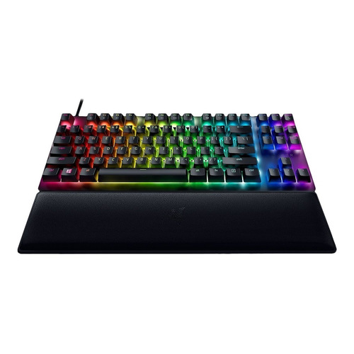 Teclado Razer Huntsman V2 Tkl Optical Purple Switch Black Color del teclado Negro Idioma Inglés US