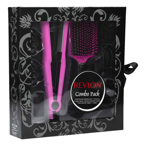 Combo Pack: Planchita 200°c Revlon Rvst2080la2a + Accesorios Color Rosa