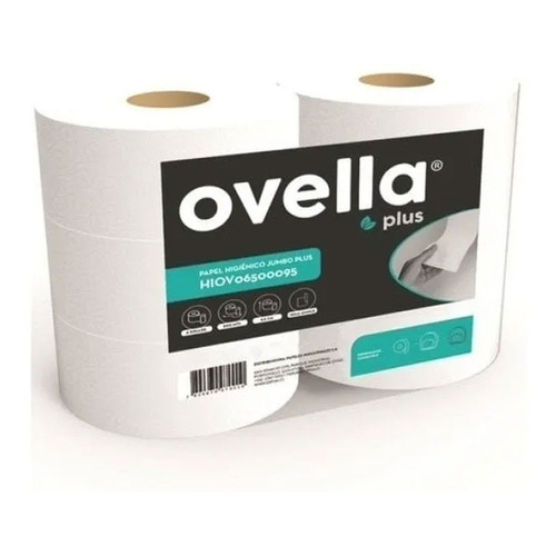 Ovella Jumbo Industrial papel higiénico pack 6 rollos
