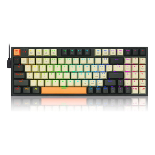 Teclado Mecánico Gaming Redragon K636clo Rgb Color del teclado Negro Idioma Inglés US