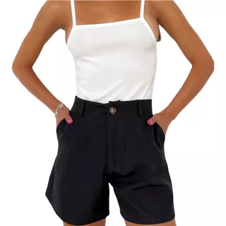 Short Sastrero Mujer Verano Calce Perfecto Go By Loreley