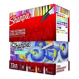 72 Marcadores Permanentes Sharpie Plumones Edición Especial Color Multicolor
