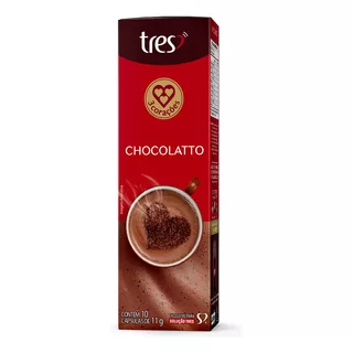 Chocolate Quente Em Cápsula Chocolatto Caixa 110g Com 10 Unidades 3 Corações