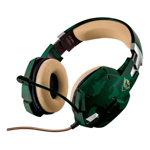 Audifono Diadema Gamer Trust Gxt 322c Carus Jungle Camo