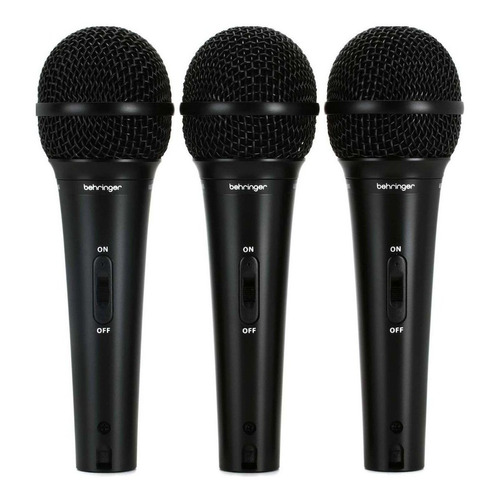 Behringer Xm1800s Pack De 3 Microfonos Con Estuche Y Pipeta