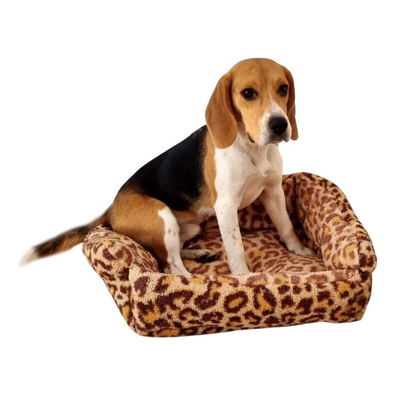 Cama Colchon Perro Gato Mascota Grande Cuadrado M Lavable Ax Color Animal Print