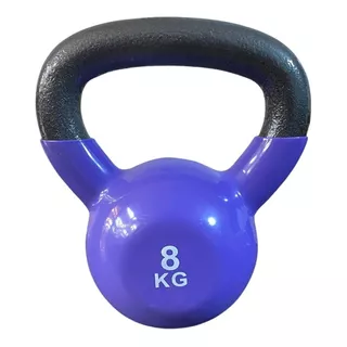 Pesa Rusa Kettlebell 8kg Acero Y Vinilo