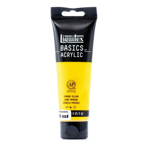 Pintura Acrílico Liquitex Basics 118ml Color Amarillo Primario