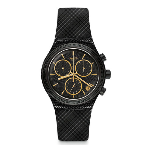 Relojes Swatch Reloj Swatch Crazy For Precious Crazy For Pre Color de la malla Negro Color del bisel Negro Color del fondo Negro