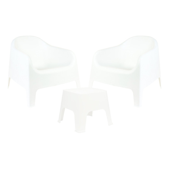 Set X2 Sillones Plasticos Skarpo  + Mesa Sunset Garden Life