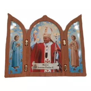 B. Antigo- Capelinha Sacra Com Imagem Papa João Paulo Ii Cp1