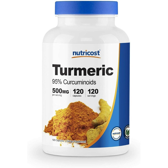 Cúrcuma Capsulas 95% Curcuminoids Turmeric Nutricost