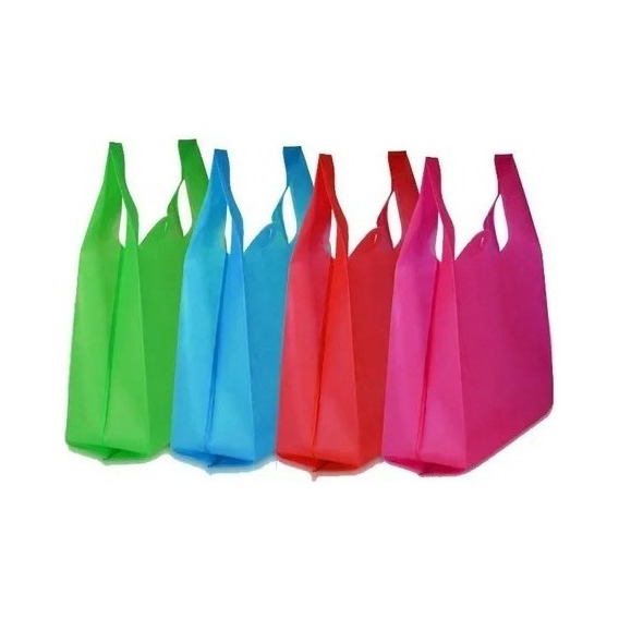 100 Bolsas Tnt Ecologías Reutilizable Reciclable 40x65cm